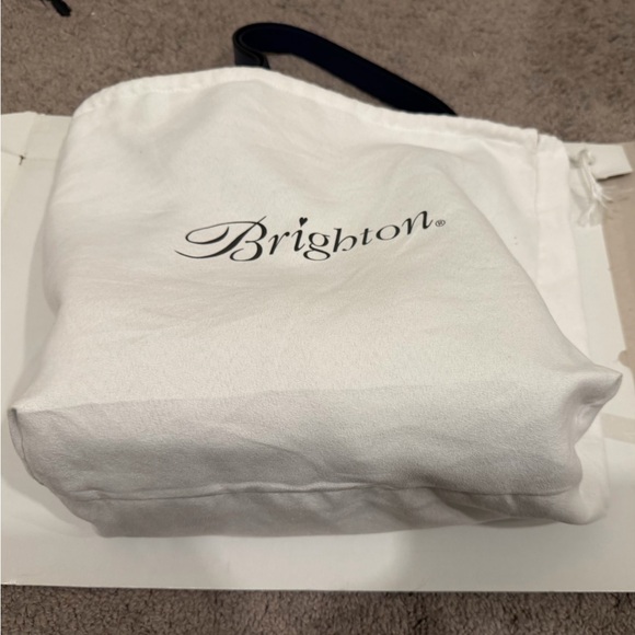 Brighton Navy Blue Leather Women's Tote Interlok - Picture 7 of 7